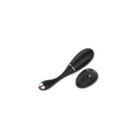 Œuf vibrant télécommandé USB noir avec option commande vocale LOLA-S 